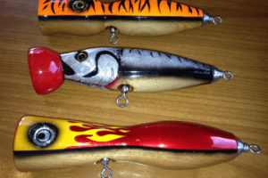 Some colorful fishing lures