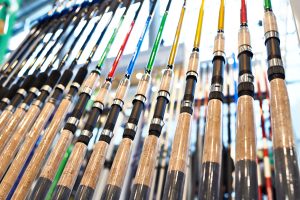 High-quality fishing rods.